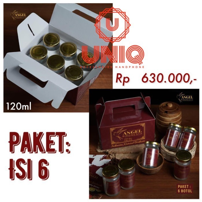 

Minuman Sarang Burung Walet Homemade Angel Birdnest 120Ml Paket 6 Pcs