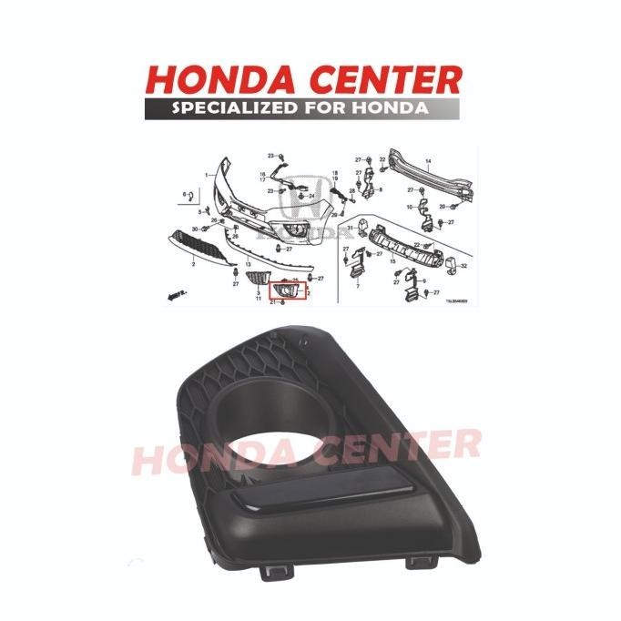 COVER TUTUP GARNISH FOG LIGHT LAMP LAMPU KABUT JAZZ RS 2015 2016 2017