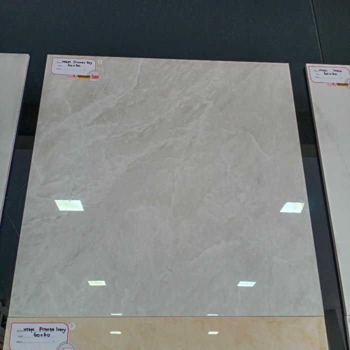 Granit 60X60 Marmer Abu / Motif Abu Marmer Nano Super Kilap Terbaik