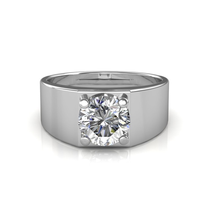 1901 Hijab Cincin Silver Berlian Swarovski Pria Terlaris