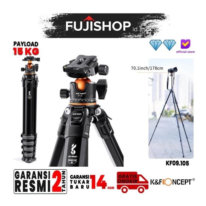 Knf K&F Tripod Travel M1 Compact Tripod Traveller M1 K&F Concept
