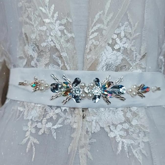 Payet Rangkai /Belt Aksesoris Payet/Ikat Pinggang /Mutiara Diamon Ss