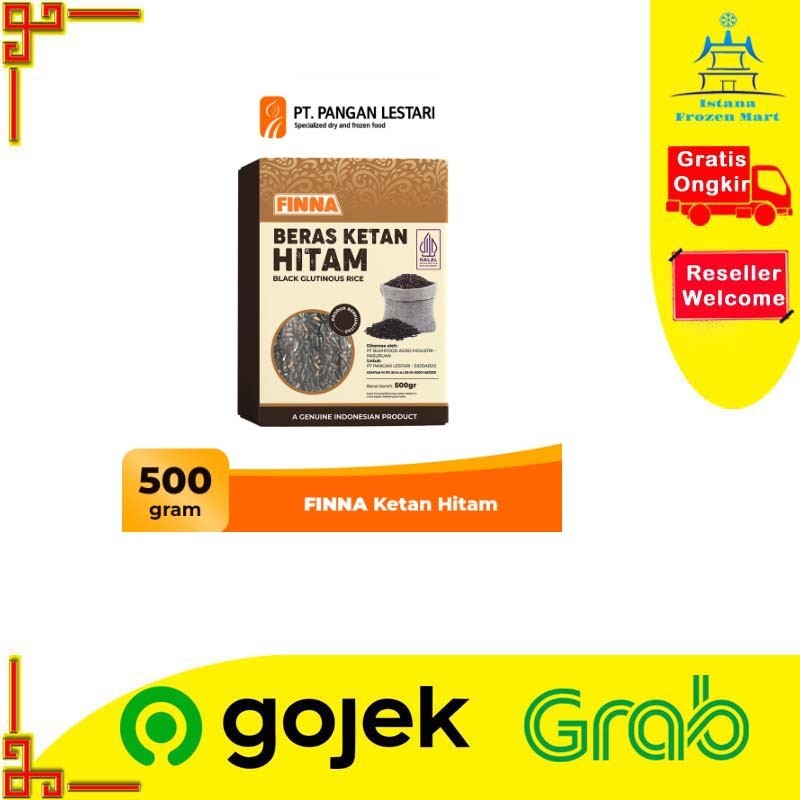 

Ketan Hitam FINNA Glutinous Black Rice 500 GR