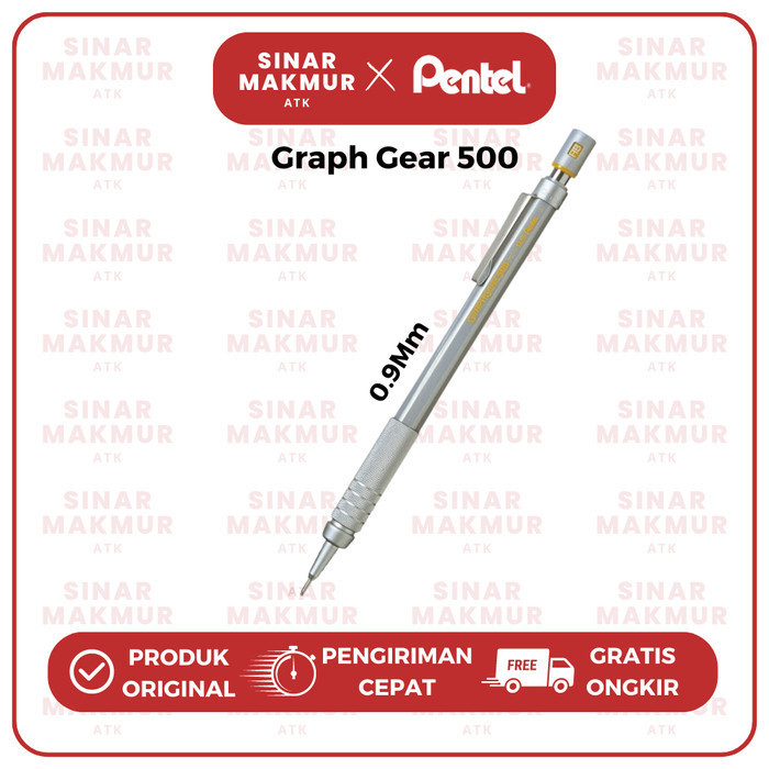 

Ready Pensil mekanik/Mechanical Pencil Graphgear 500 Pentel (Pcs)