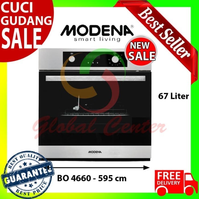 OVEN GAS MODENA 60 CM MODENA BO 4660 GAS OVEN TANAM FREE JABODETABEK