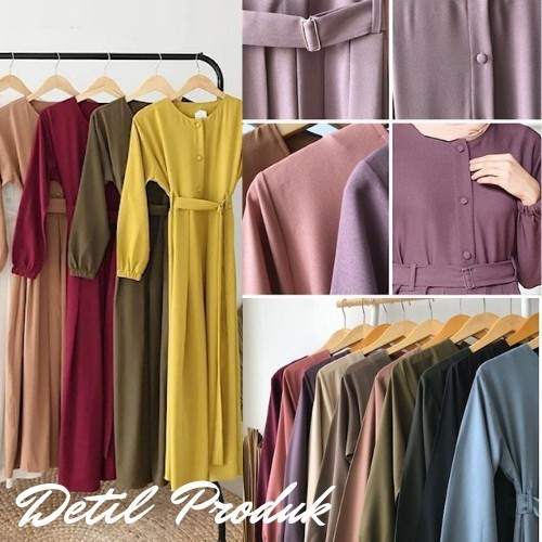 Baju Gamis Syar'I Muslim Remaja Wanita Terbaru Kekinian Fashion Cewek