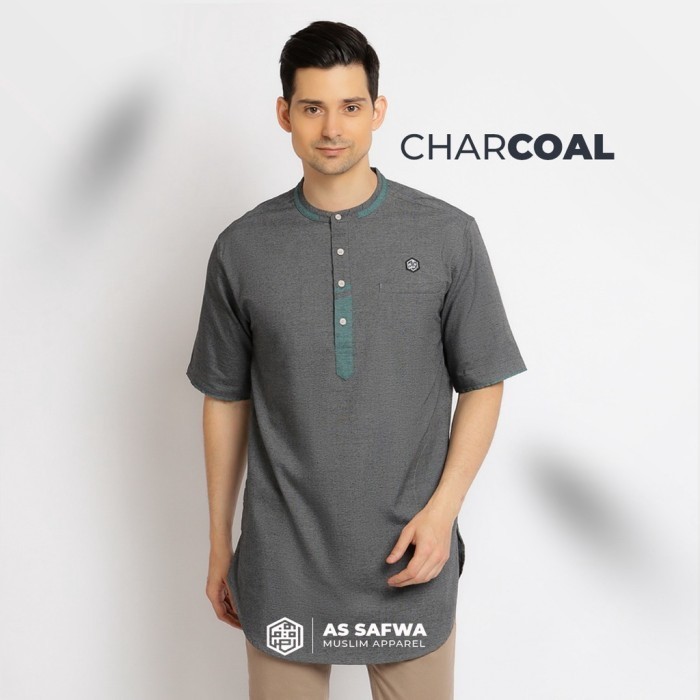 Baju Koko Kurta Muslim Modern As-Safwa Fayez