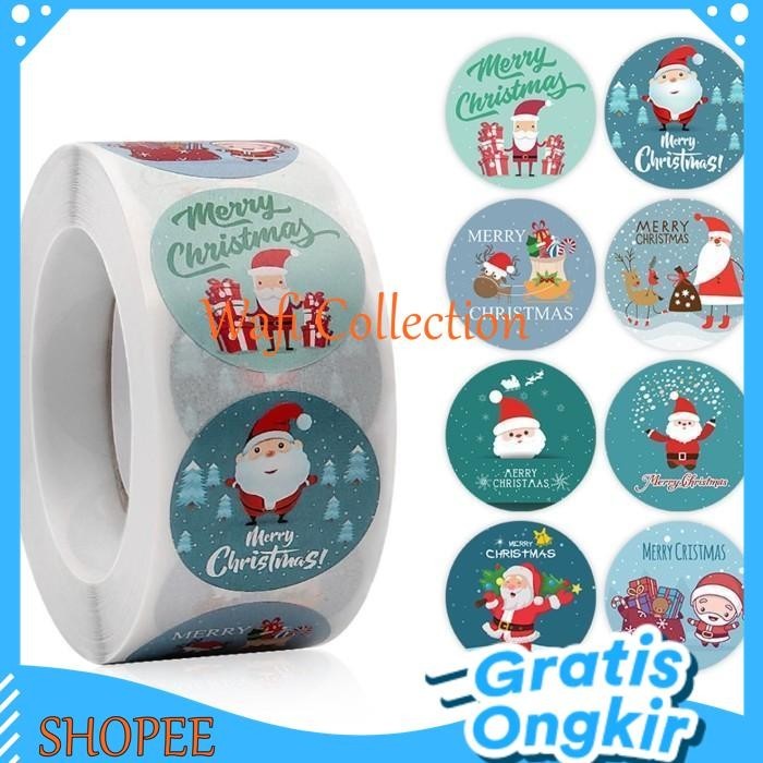 

STICKER LABEL BINGKISAN STIKER TOPLES NATAL CHRISTMAS XMAS KUE KERING BEST PRODUCT