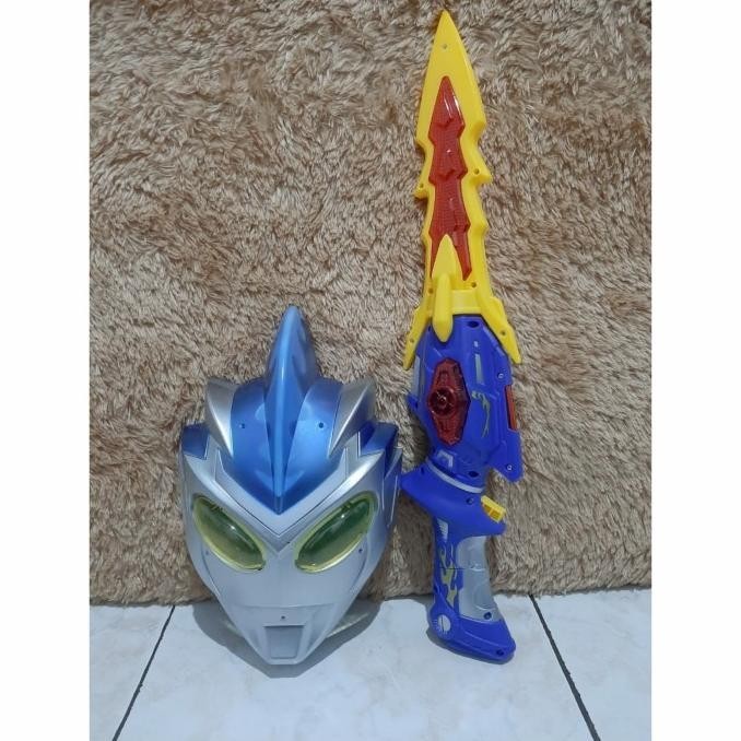 Mainan Topeng Pedang Jadi Pistol Ultraman - Paket Mainan Ultraman Anak Anotteme