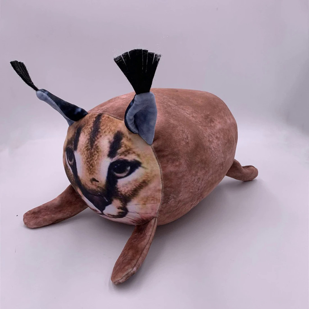 Boneka Kucing Persegi Besar Permainan Raise Floppa Boneka Kucing Lucu Boneka Kucing Besar Kawaii Ana