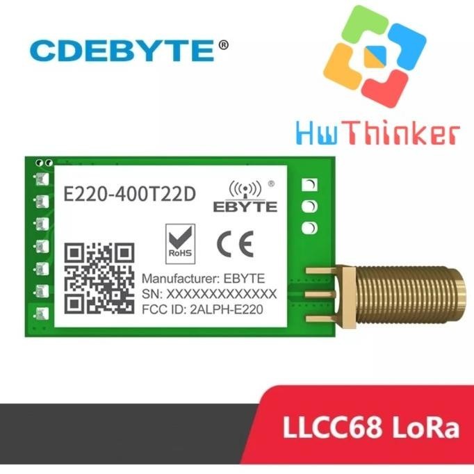 Modul LoRa Ebyte LLCC68 E220-400T22D 433MHz 22dbm UART TTL RSSI