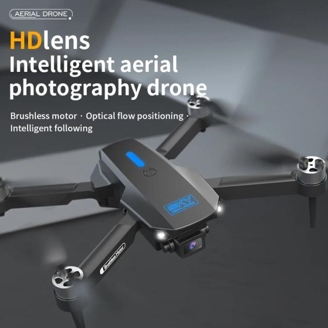 Drone Brushless E88 Max Paket 2 Baterai Optical Flow Drone 4K