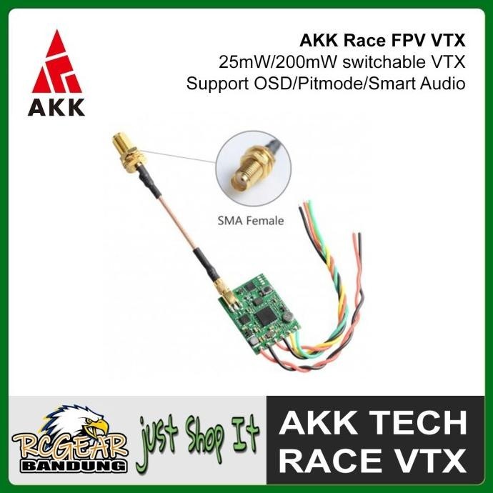 Akk Race Vtx Analog 5.8G 200Mw Video Transmitter