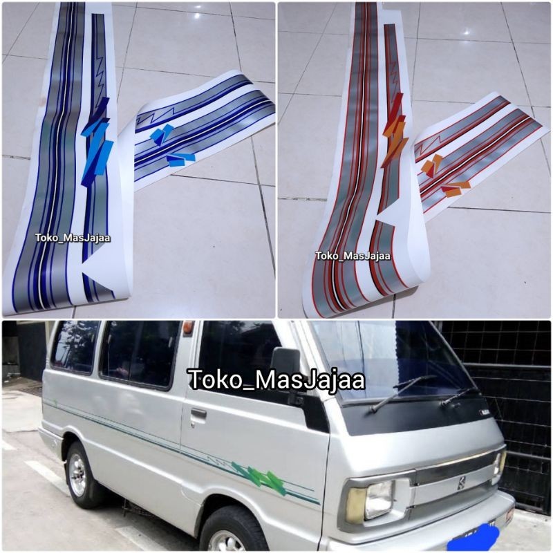 Sticker stiker list body carry 1.0 new performance minibus / stiker list body zebra hijet jetstar mi
