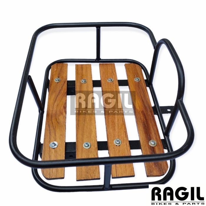 Keranjang Sepeda Kayu Klasik Vintage Kranjang Front Rack Rak Federal Terbaru