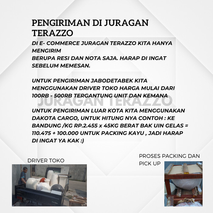 GROUP BAK MANDI KERAMIK TERASO MINIMALIS GENTONG AIR