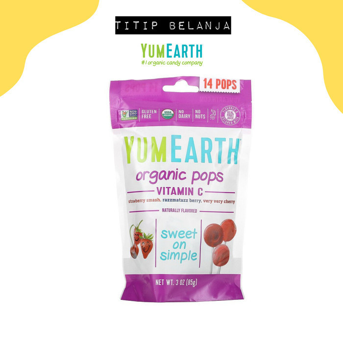 

YumEarth Organics Pops Permen Organik Yum Earth