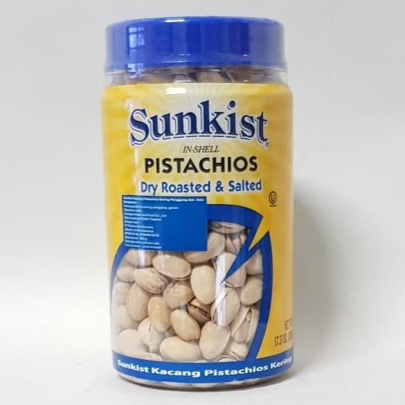 

SUNKIST IN SHELL PISTACHIOS DRY ROASTED & SALTED 500 GR