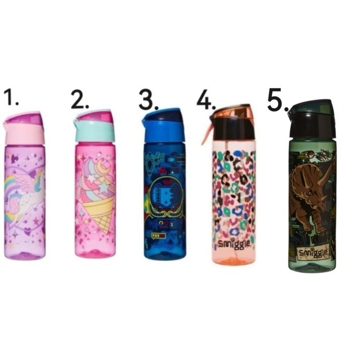 Smiggle Flip Lid Beyond Bottle - Botol Minum 650Ml Original