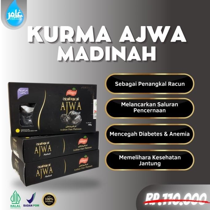 

Kurma Ajwa Madinah 500Gr, Kurma Nabi 500, Kurma Gangguan Jin Dan Sihir