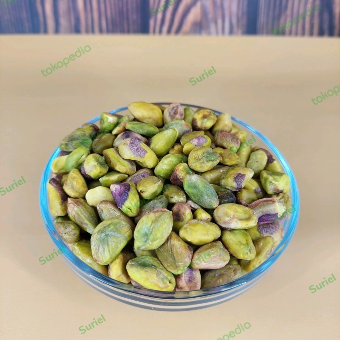 

Pistachio kupas mentah tanpa cangkang ( raw pistachios ) unsalted 100g