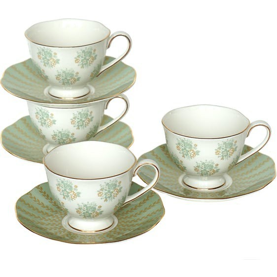 Saint James Wendy Teacup Coffee Set 8Pc Cangkir Teacups Ceramic Cup