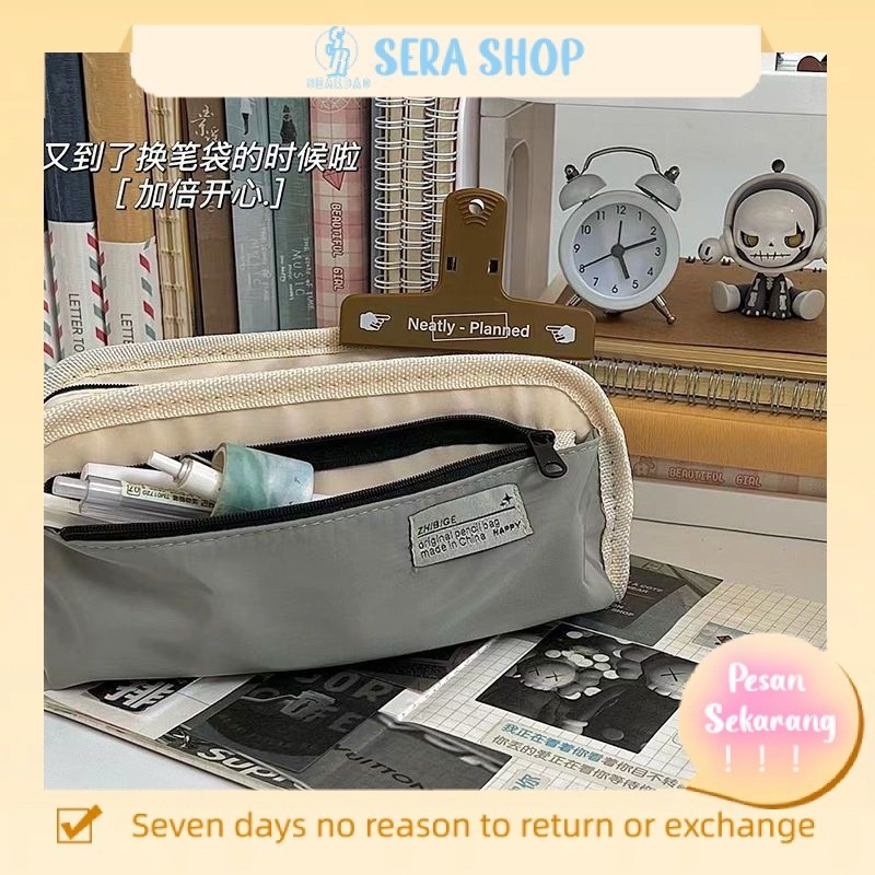 

■Sera baru Jepang multi-layer terpisah tas pensil siswa sekolah menengah kapasitas besar pria dan wanita tas alat tulis versi Korea tahan kotor siswa sekolah menengah pertama sederhana