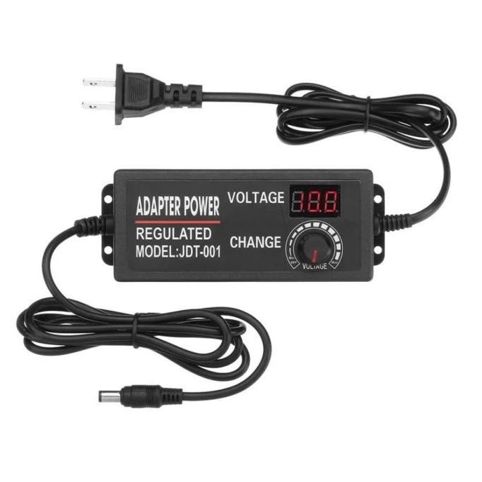Adjustable Adaptor 3V 24V 3-24V DC 5A Power Supply Display Voltmeter