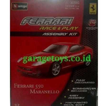 Bburago 1:43 Diecast Ferrari 550 Maranello Model Kit