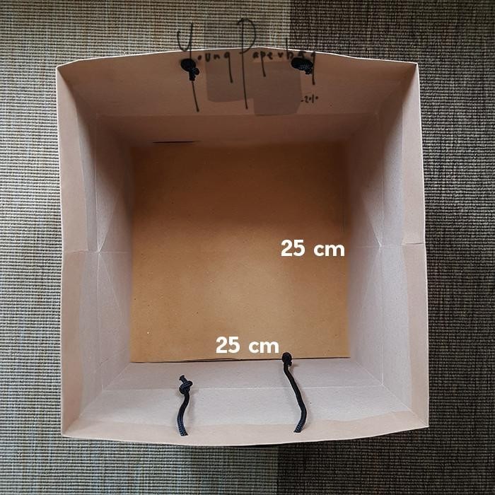 

Paper Bag / Tas Kertas Idul Fitri Uk. 25X25X24 Model Kotak Nasi Box 038