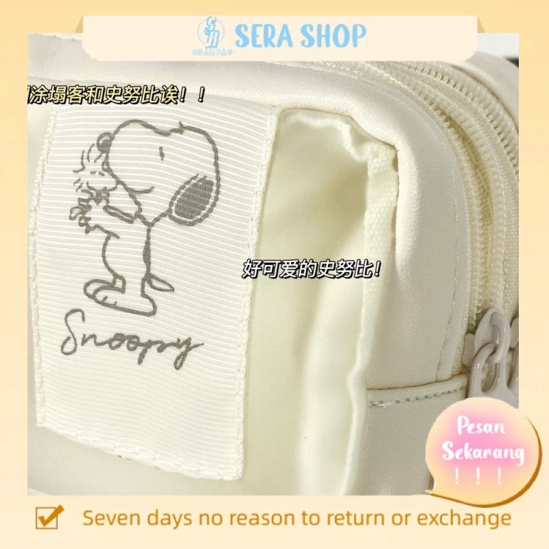 

☄♣✻Sera Sera Kartun Snoopy Lucu Bernilai Tinggi Multi-Lapisan Siswa Desktop Penyimpanan Tas Alat Tulis Kapasitas Besar Kotak Pensil