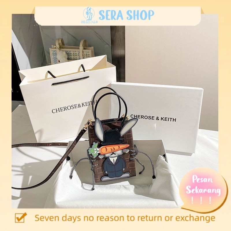 

❦Sera Hong Kong Memilih desain niche Keth tas jinjing kelinci bertekstur berkualitas tinggi tas tangan mini 2022 gaya baru