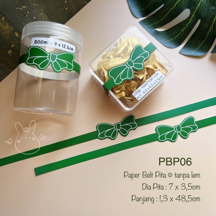 Paper Belt Pita PBP Sleeve Kotak Segel Sabuk Natal Lebaran Sincia
