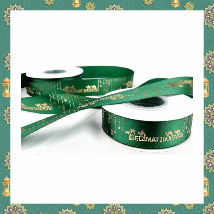 Pita Idul Fitri Pita Lebaran Eid Mubarak Ribbon 2.5cm