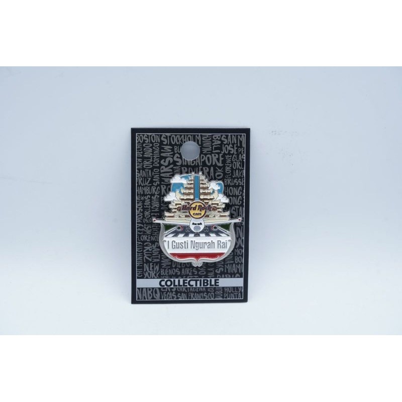 Hard Rock Cafe I Gusti Ngurah Rai Bali Indonesia Pin Pins Collectible Series