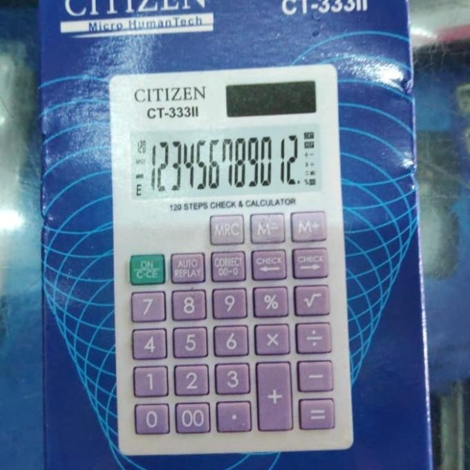 

Terbaik CALCULATOR SAKU CITIZEN CT-333II !!