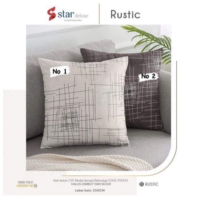 Terbaru - sarung bantal sofa ukuran 35x35, 40x40, 45x45, 50x50, 60x60, motif A27 - Rustic 01, 35x35 