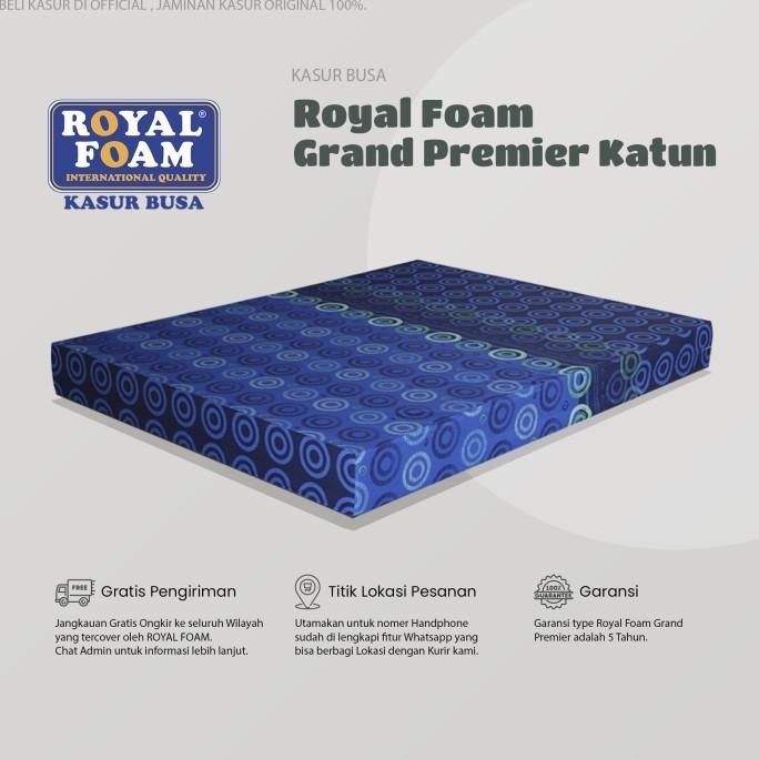 Kasur Busa Royal Foam Grand Premiere Katun Single Size