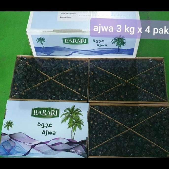 

Kurma Barari Ajwa Isi 3 Kg X 4