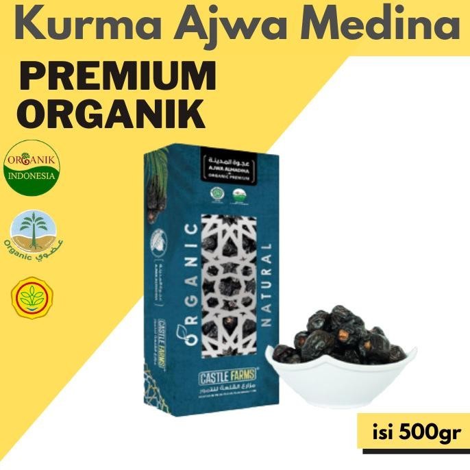 

Kurma Ajwa| Korma Azwa Organik Ajawat Premium 500 Gr Original