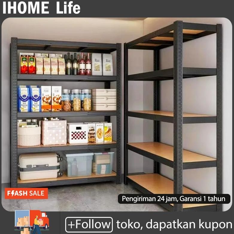 Rak gudang Serbaguna Rak Aquarium 120x40x180CM