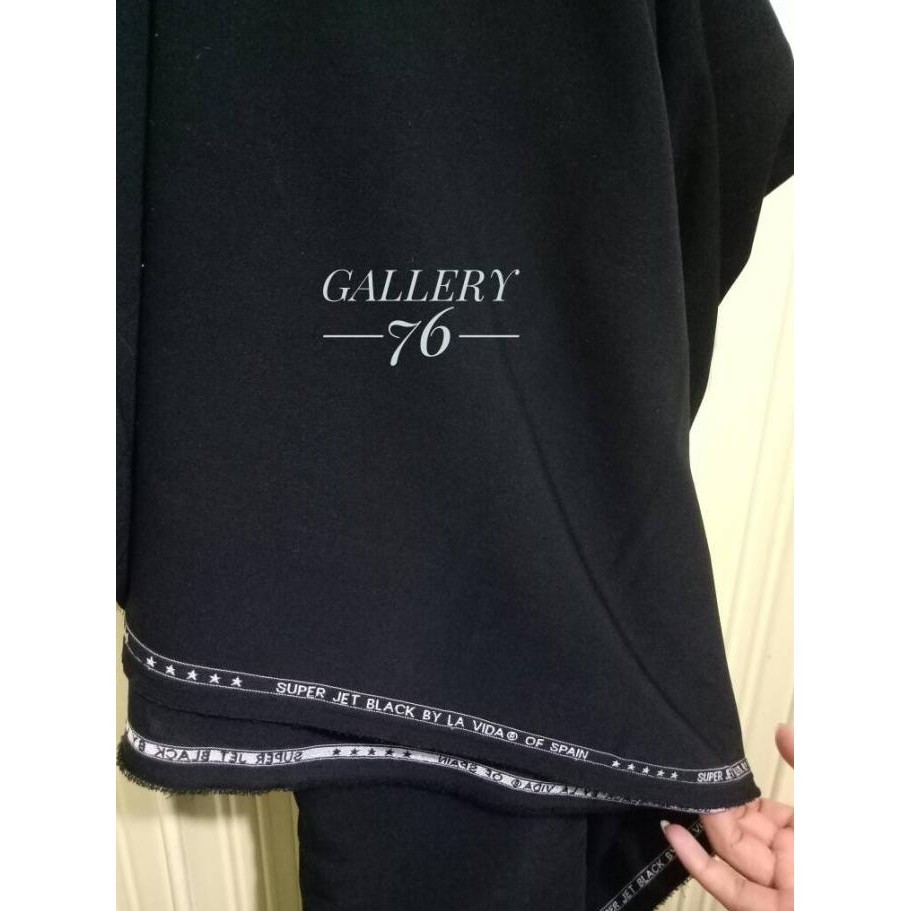 Kain Super Jet Black/Bahan Super Black/Super Black