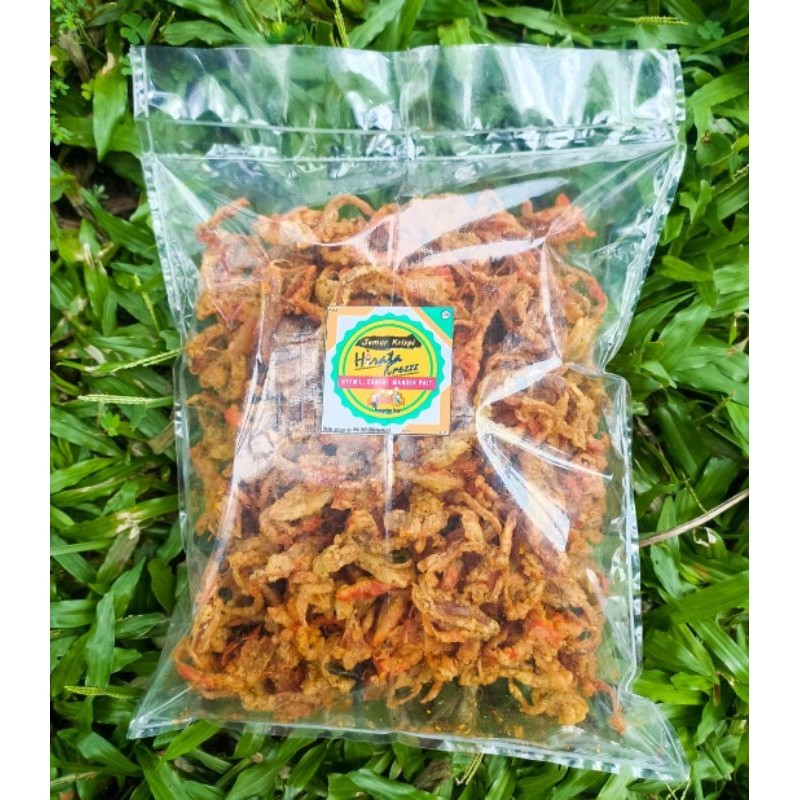 

KEMASAN BESAR 500 gram JAMUR KRISPI "HIRATAKREZZZ" GURIH RENYAH 500 gram|| RASA SAPI PANGGANG || RASA BALADO || PEDAS || ORIGINAL