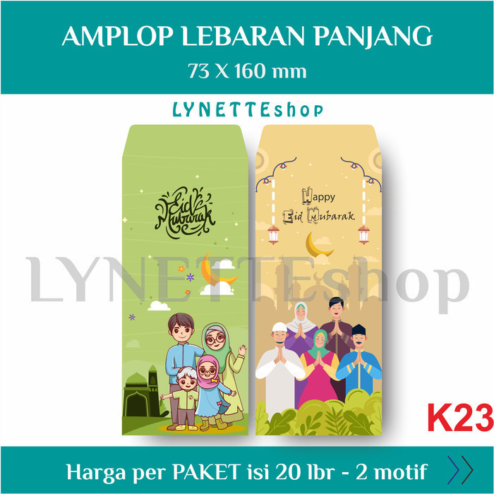 

Limited LYNETTEshop [20 lbr - 2 motif] AMPLOP THR LEBARAN / Angpao Idul Fitri - K23 L Baru!