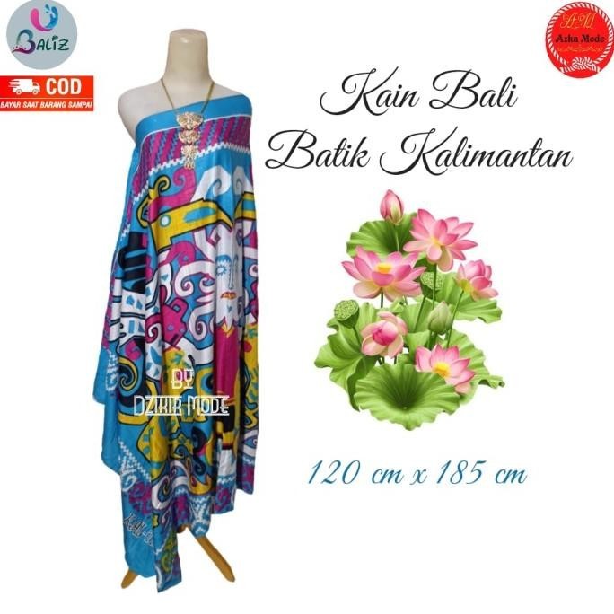 Kain Bali - Kain Pantai Motif Kalimantan Jumbo Tebal