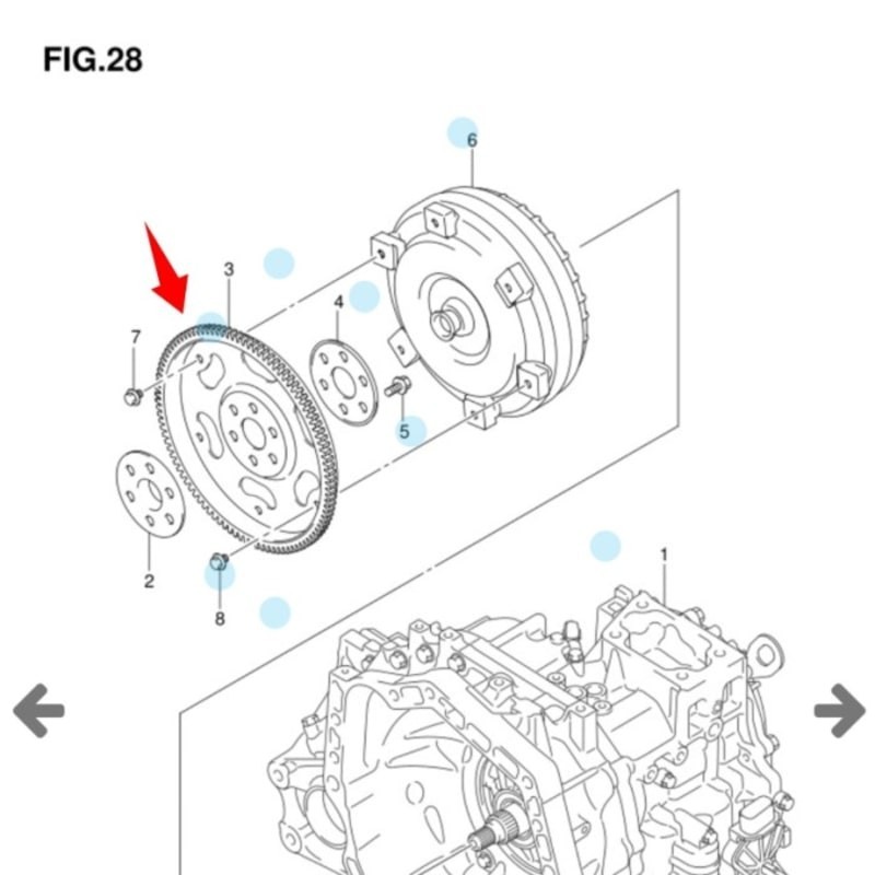 Flywheel Roda Gila AT Matic Ertiga / All New Ertiga / XL7 ori SGP