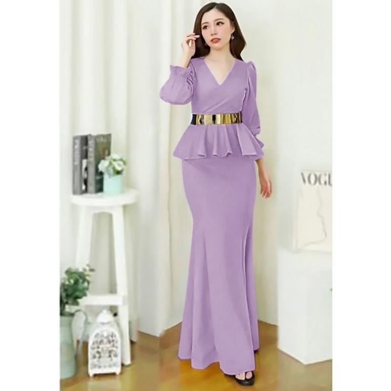 MILIKI LOOWEAR DRESS PESTA WANITA MEWAH BAHAN SCUBA PREMIUM TERBARU / GAUN SCUBA MAXI ELEGAN WANITA 