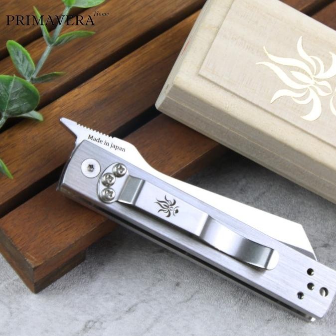 KANETSUNE SEKI TANZAKU TOU AUS-8 FOLDING KNIFE STAINLESS STEEL JAPAN  RIRITRI73