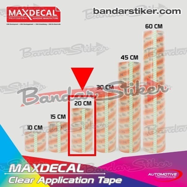 

[20CM] MAXDECAL Transfer Tip Masking Tape Plastik ABBA Cutting Sticker