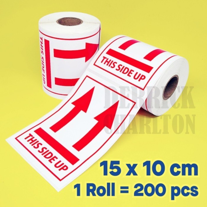 

Sticker Label Pengiriman Stiker This Side Up 15 x 10 cm 1 Roll/200 pcs